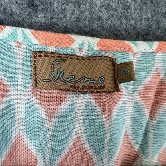 SKEMO Kaftan Dress Beach Cover Up Fringe Beads Embroidered Size Small - Picture 5 of 14